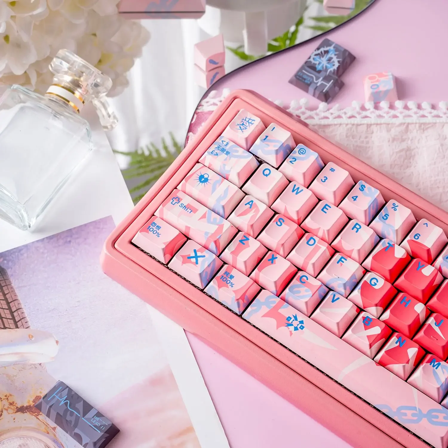 Keycap PBT sublimation 140 keys Original factory highly adapted mechanical keyboard