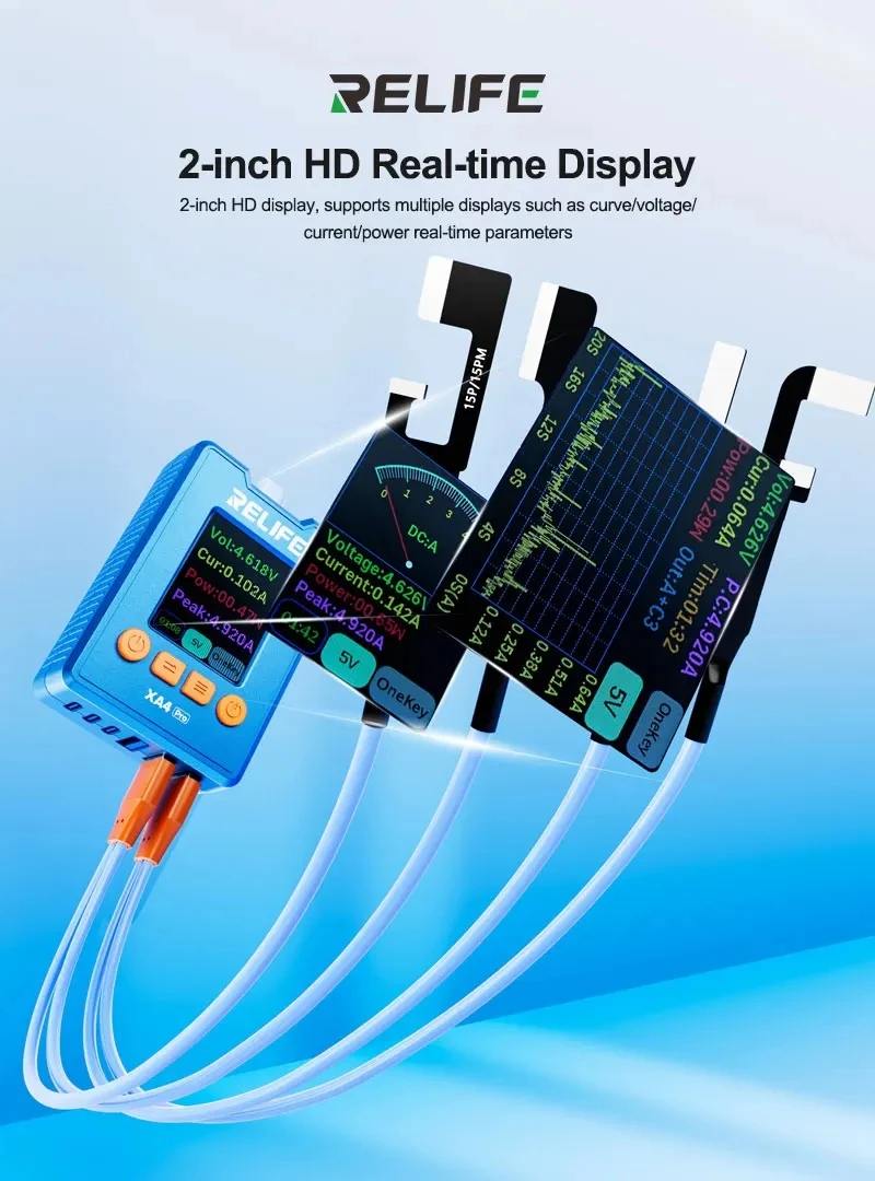 relife-xa4-pro-one-touch-power-cable-usb-type-c-support-ip8g-17pm-one-click-boot-voltage-current-power-detection-repair-tool