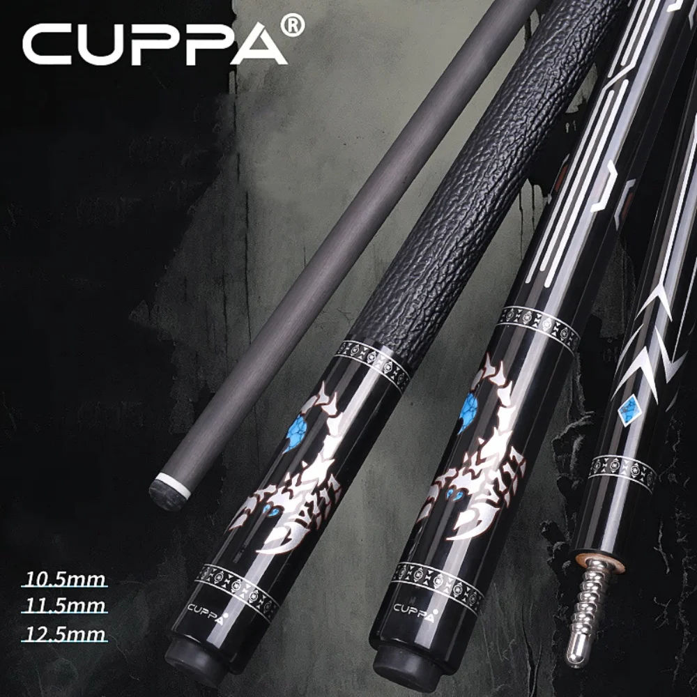 

CUPPA 58" Capricon Carbon Fiber Energy Billiard Pool Cue Stick 10.5/11.5/12.5mm