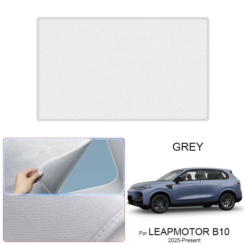 

For LEAPMOTOR B10 2025-Present Suede Fabric Electrostatic Adsorption Anti-UV Heat Insulation Sunroof Sunshade
