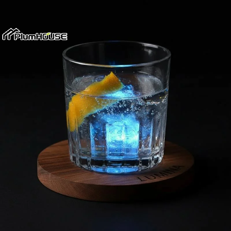 5pcs LED Ice Cube Waterproof Multicolor Flashing Glow In The Dark For Wedding Party Bar Decoration