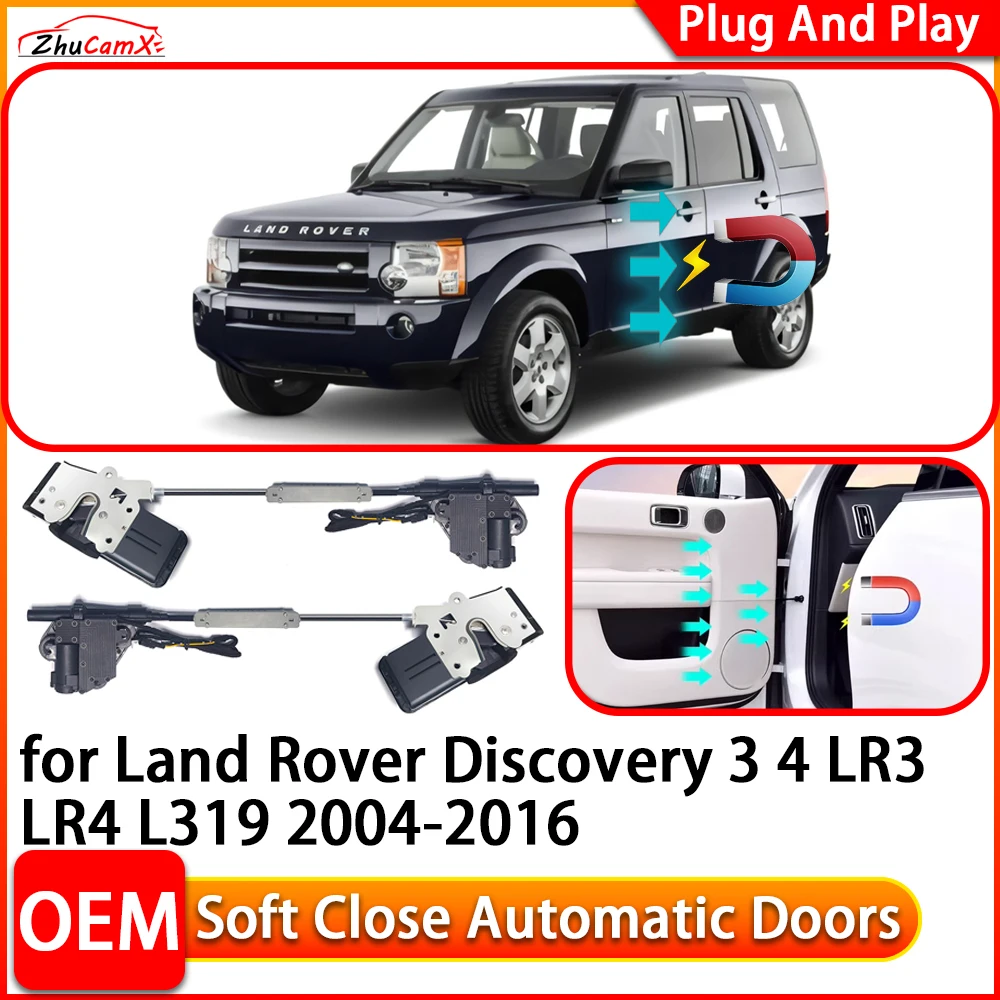 for Land Rover Discovery 3 4 LR3 LR4 L319 Automatic Electric Soft Close Door Closer Power Closing Door Comfort Closing System