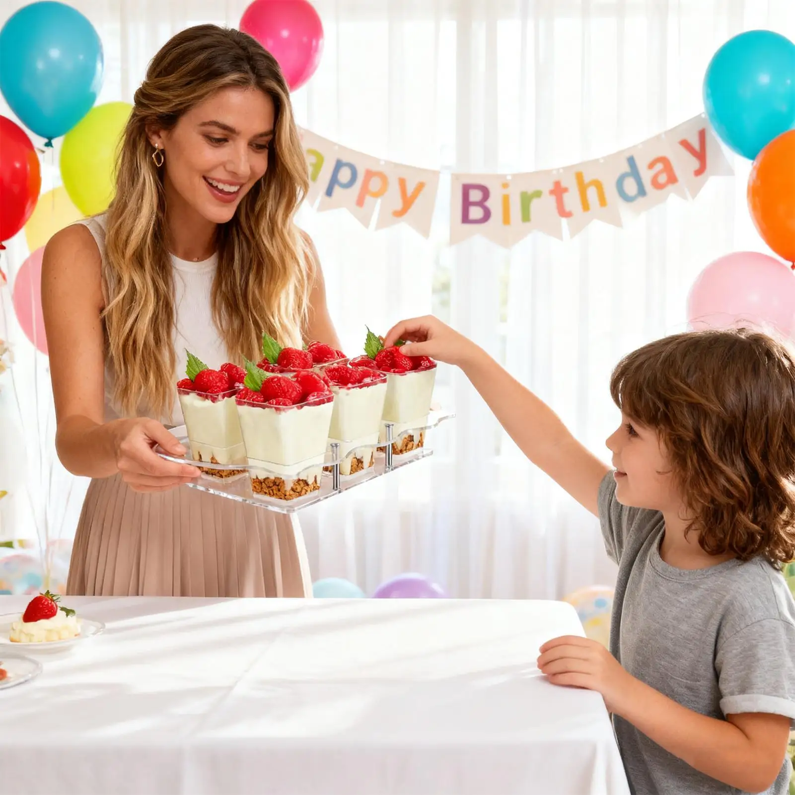 

Acrylic Cupcake Stand Clear Dessert Serving Trays Acrylic Dessert Stands For Table Party Birthday Baby Shower Bedroom Perfumes