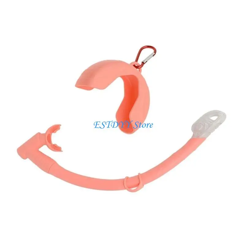

G6DE Flexible Rolls Up Snorkel Silicone Folding Snorkel with Compacts Storage Case Freediving & Snorkeling Snorkel Easy Use
