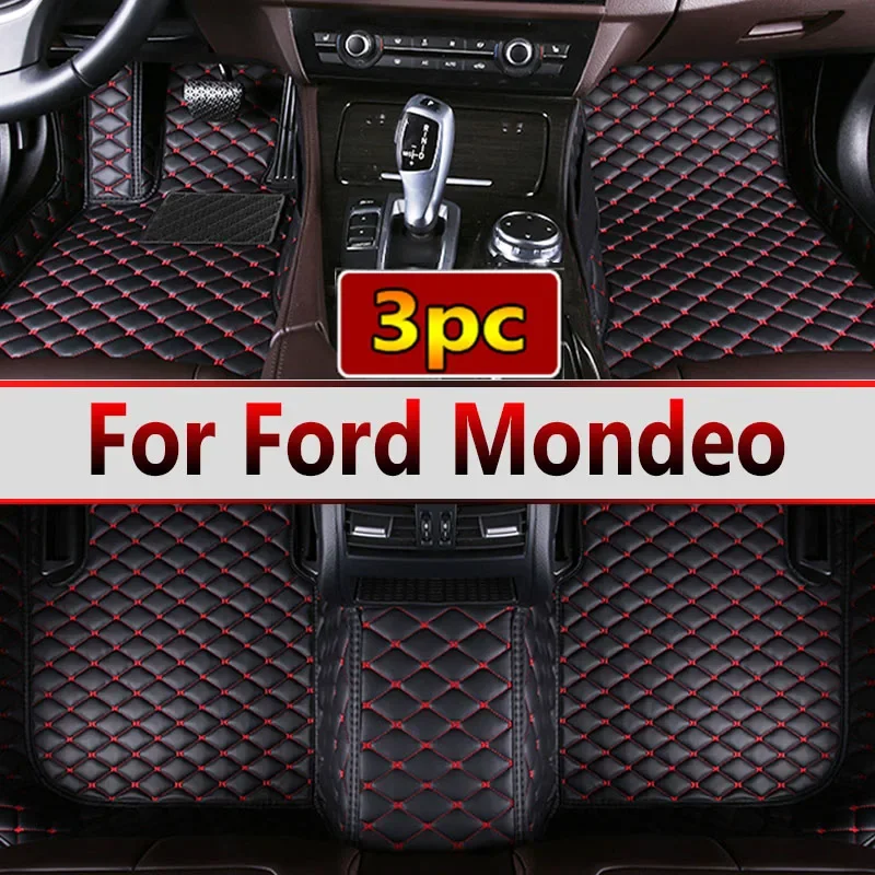 Car Floor Mats For Ford Mondeo Fusion Mk V 4 2017~2021 Anti-dirt Pads Rug Waterproof Floor Mats Reduces Friction Car Accessories