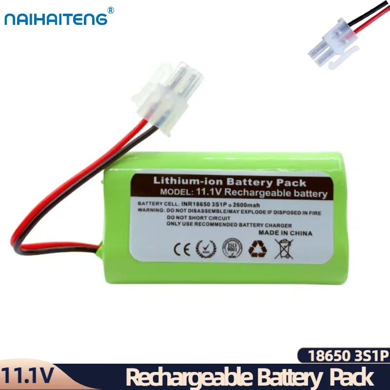 

11.1V 10.8V 2600mAh Li-ion Rechargeable Battery Pack 18650 3S1P For Robot Vacuum Cleaner TOTAL TVCRR30201 Wholesale Customizable