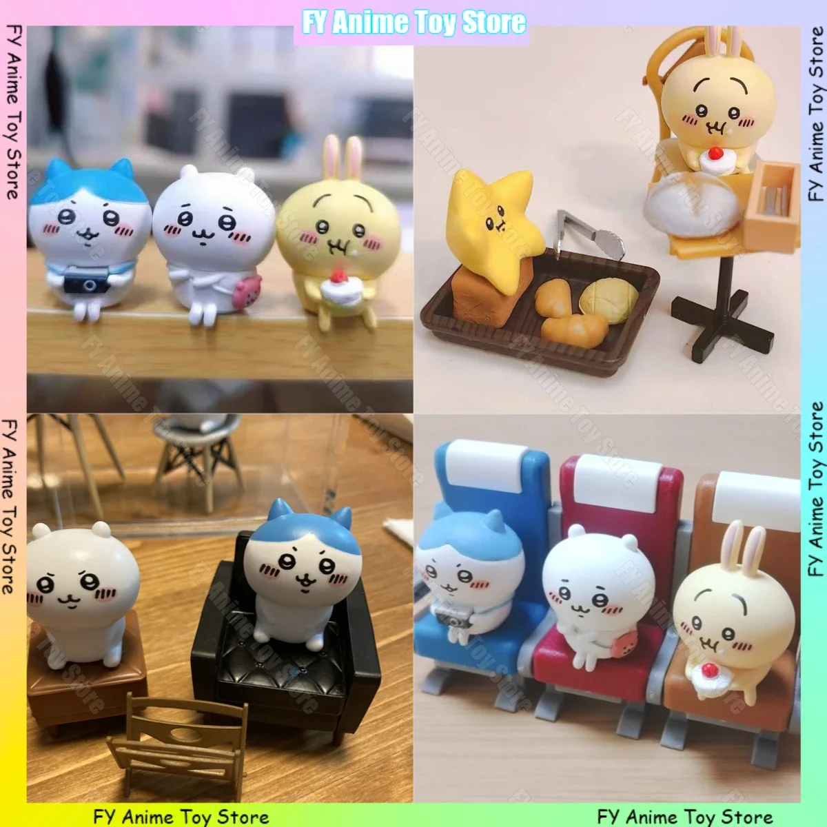 Chiikawa Sitzposition Blind Box Nette Usagi Hachiware Anime Figur Mystery Box Cartoon Puppe Mädchen Geschenk Desktop Ornament Spielzeug