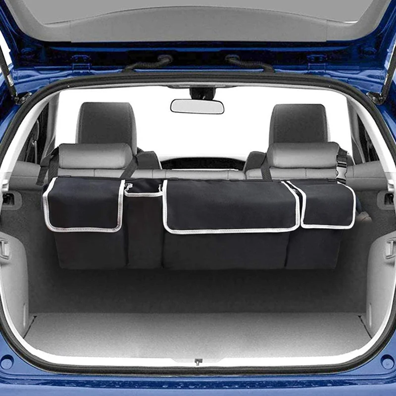 Car Backseat Trunk Organizer, Trunk Backseat Storage Organizers for Car,Truck, SUV, Van Organizers Back Seat Pocket Oxford Cloth