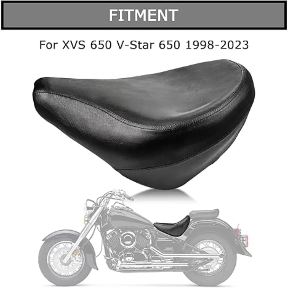 YAMAHA XVS 650 Front Seat Cushion For YAMAHA V-Star 650 1998-2023 Motorcycle Front Rider Driver Seat Pillion Cushion Seat