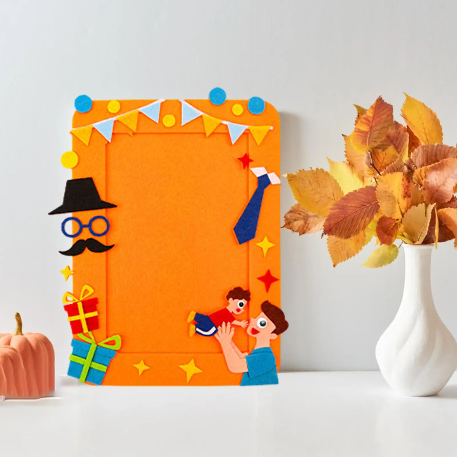 Kids DIY Photo Frame Set Miniature Picture Frame Family Frames Holder Stand for Tabletop Mantel Home Decor