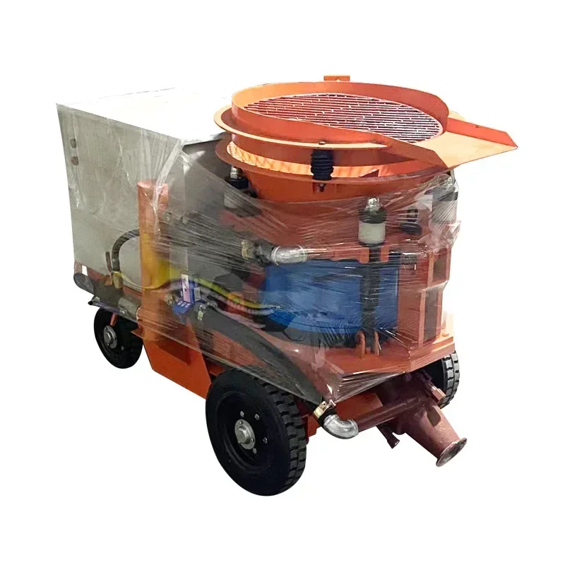 เครื่องพ่นซีเมนต์รองรับความลาดชันลูกบาศก์ PZ7 เครื่องพ่นคอนกรีตป้องกันการระเบิดสําหรับการก่อสร้าง