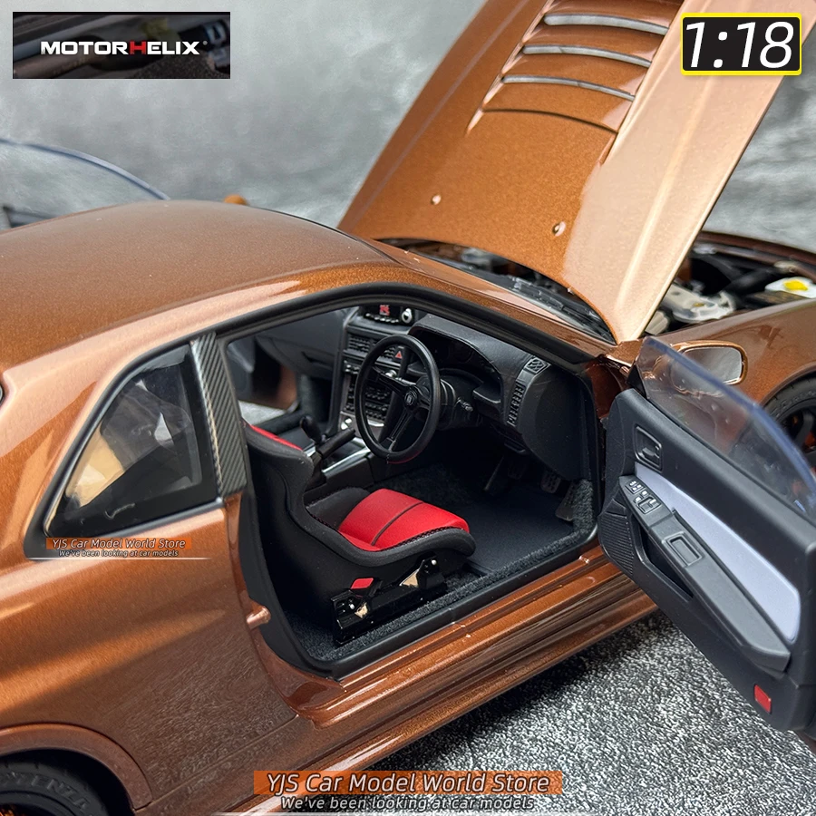 MOTORHELIX MH 1:18 scale collection R34 EK9 W221 S2000 FD2 FL5 metal car model Holiday gift collection