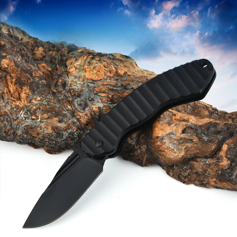 New Multifunctional Folding Outdoor Camping Pocket Knife D2 Blade G10 Handle Hunting Survival Tactical Knives Fruit EDC Tools