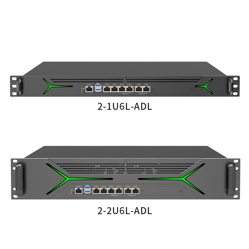 Custom 4*SFP+ 10G 6Lan 1U Rack Case 12th Gen LGA 1700 Industrial Pfsense Firewall Mini Pc 1U Server Rack Mount