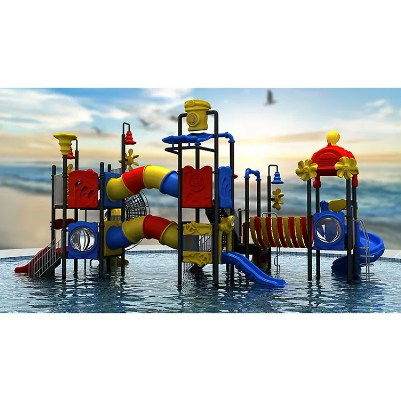 Commercial Grade Kids Water Slide Manufacturer Outdoor Splash Pad Play Equipment Durable Swimming Pool Toys for Amusement Park