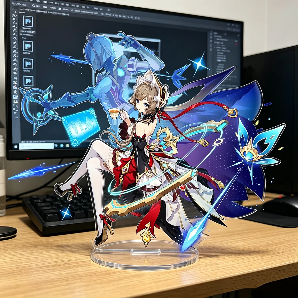 

Genshin Impact Sandrone 10cm Acrylic Stand Figure Model Plate Cosplay Collection Desktop Decor Gifts