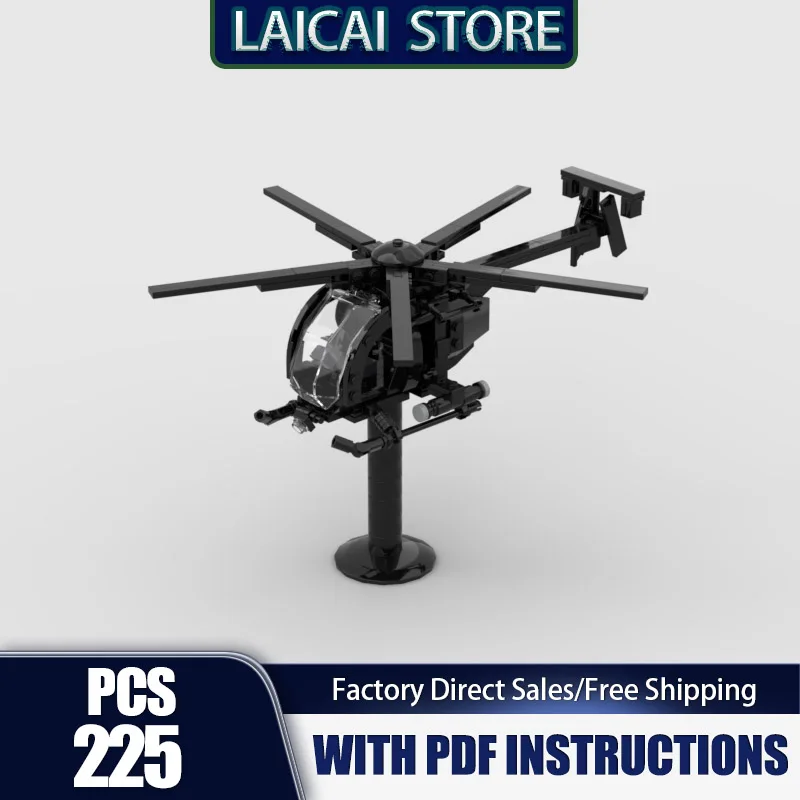 

Модель воздушного истребителя Moc, строительные блоки, американский AH-60, модель маленькой птицы, технология, кирпичи, сделай сам, сборка, праздничные игрушки, подарки