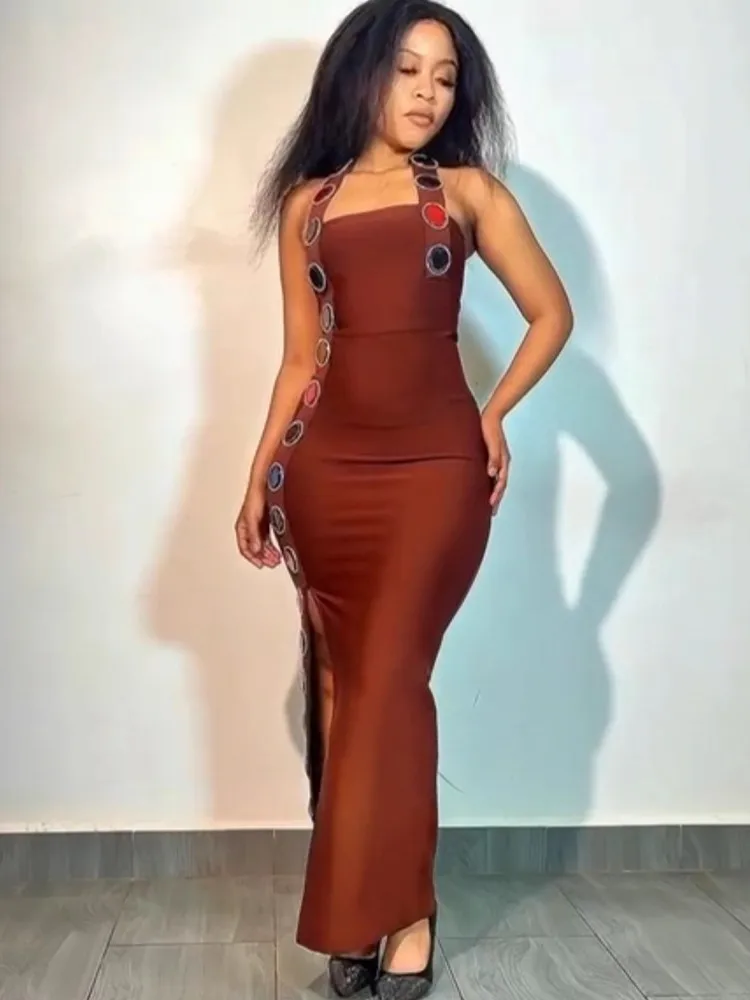 

African Dresses For Women Elegant 2026 Dashiki Summer Spring Maxi Dress Ladies Traditional African Clothing Fairy Dreaes 2026