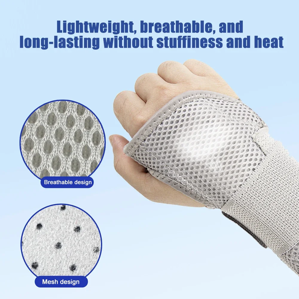 Carpal Tunnel Wrist Brace for Men Women, Adjustable Wrist Support Wrist Compression Wrap for Tendinitis Arthritis Pain Relief