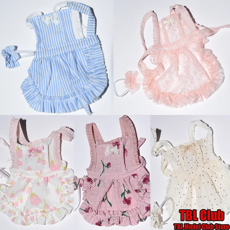 

1/6 Scale Female Clothes Multiple Style Sweet French Suspender Apron With Headwear For 12-inch Action Figure Soldier Scene