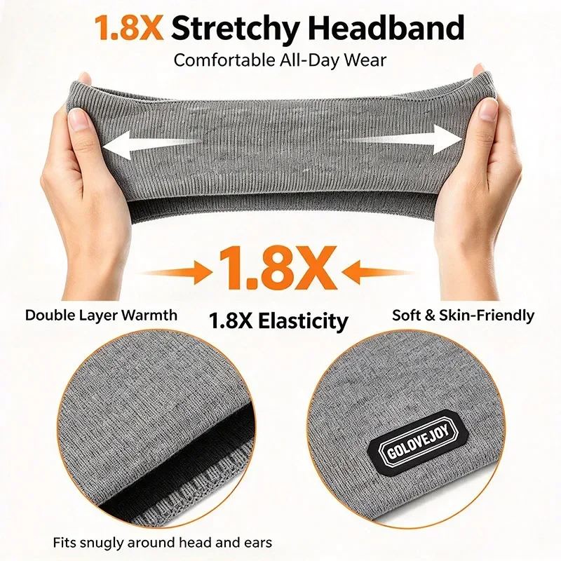 Warm Earmuffs Running Skiing Outdoor Sports Headband Forehead Cycling Cold Proof Headband Ear Muffs Men Thickened Warmth EZr03