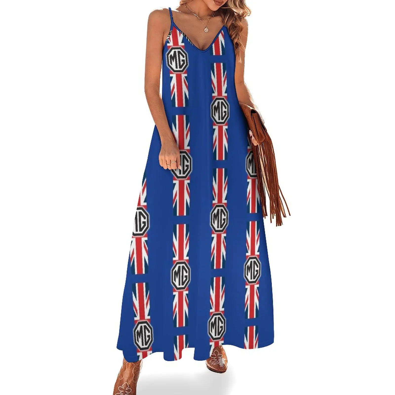 

MG Automobiles Sleeveless Long Dress prom clothes evening dress women Dress