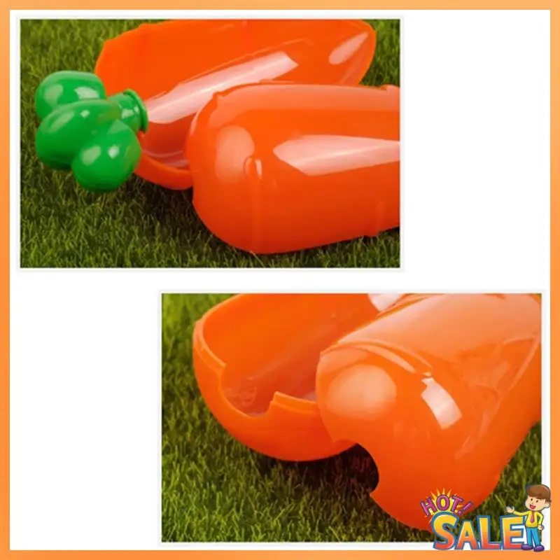 

AB68 5Pcs Transparent Easter Plastic Carrots Candy Box Creative Easter Gift Box Decorations