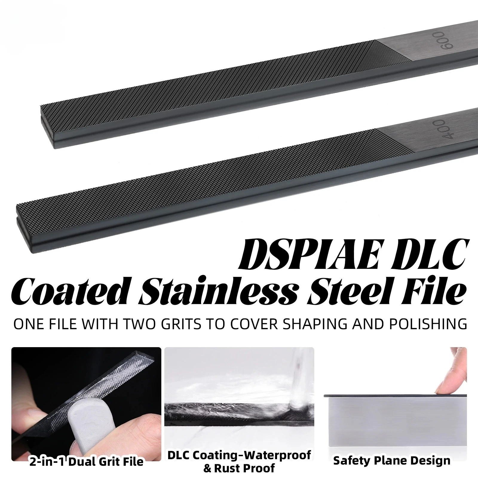 

Набор пилок DSPIAE AT-FX01 AT-FX02 из нержавеющей стали с DLC-покрытием для моделей Gundam: грубая и тонкая шлифовка, полировка, формовка, ремонт