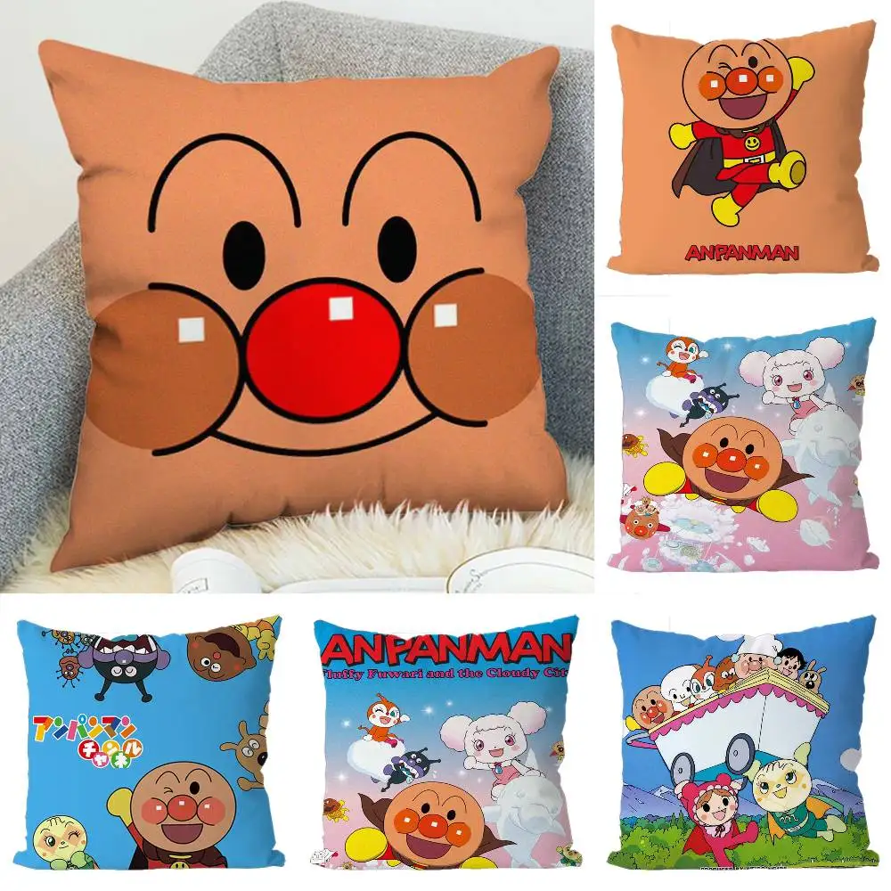 

A-Anpanman Pillow Case Luxury Double-sided For Car Pillows 45x45 Cushions Cover Home And Decoration Sofa Pillowcase 50x50