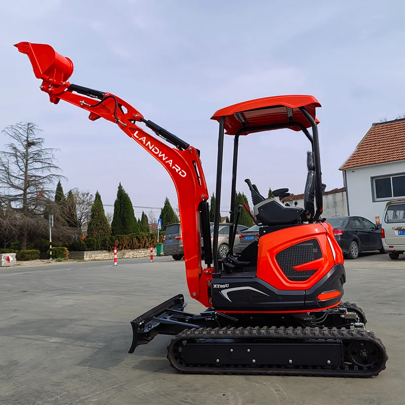 Small Hydraulic System Excavation Equipment 2.5 Ton Small Digger Rubber Steel Crawler 1800 KG Mini Excavator Customized For Sale