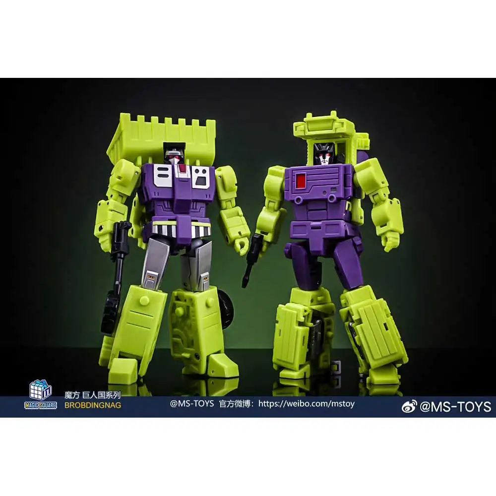 [In stock] Magic Square MS-37A MS-38A 10cm MS37A MS38A Shovel Roller Devastator Transformation Robot Action Figure Toy