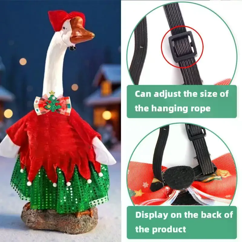 Christmas Pet Bow Ties With Adjustable Neck Strap Cute Festive Patterns For Small Dogs Cats Holiday Photoshoots