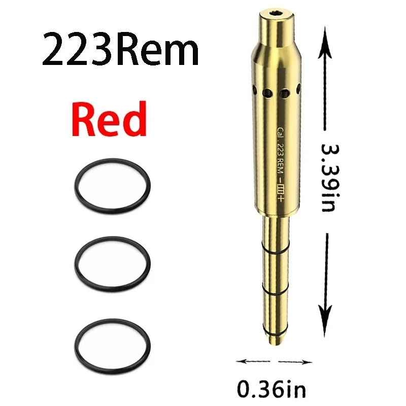 Tactical Cal.223 Red Green Dot Laser Boresighter Brass Rifle Scope  Ar 15 Sight Accurate Calibration Airsoft Pistola Accessories