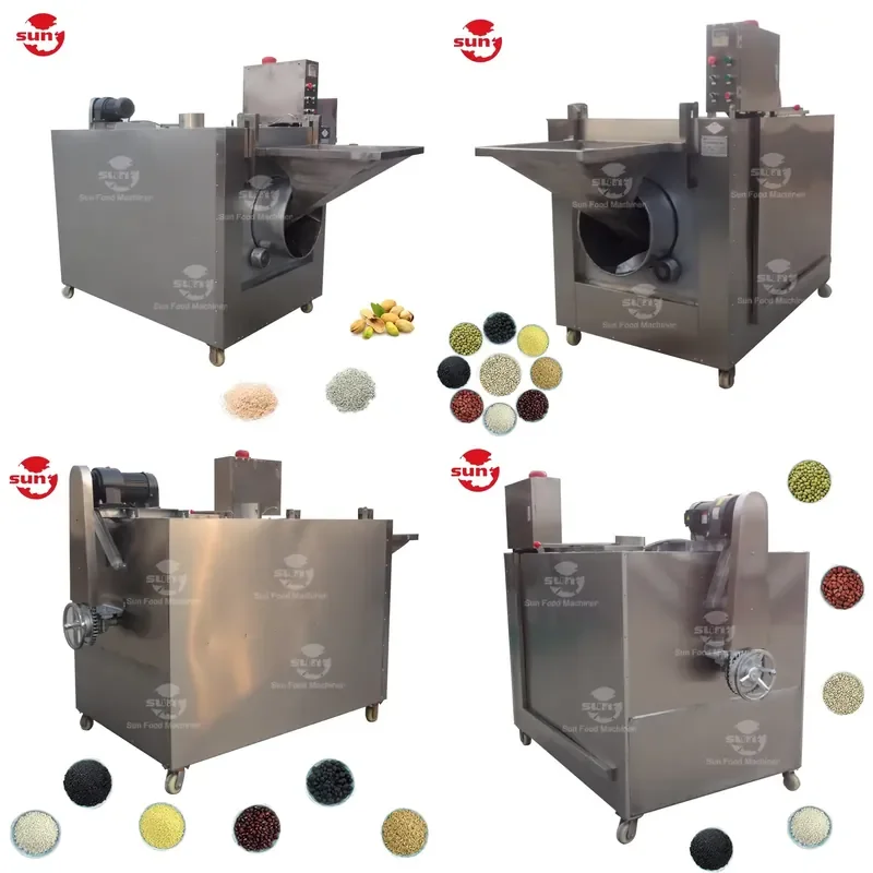 2026 CE Approved Commercial Peanut Roaster Electric Chickpea Almond Cocoa Beans Grains Roasting Machine Nut Roaster Price