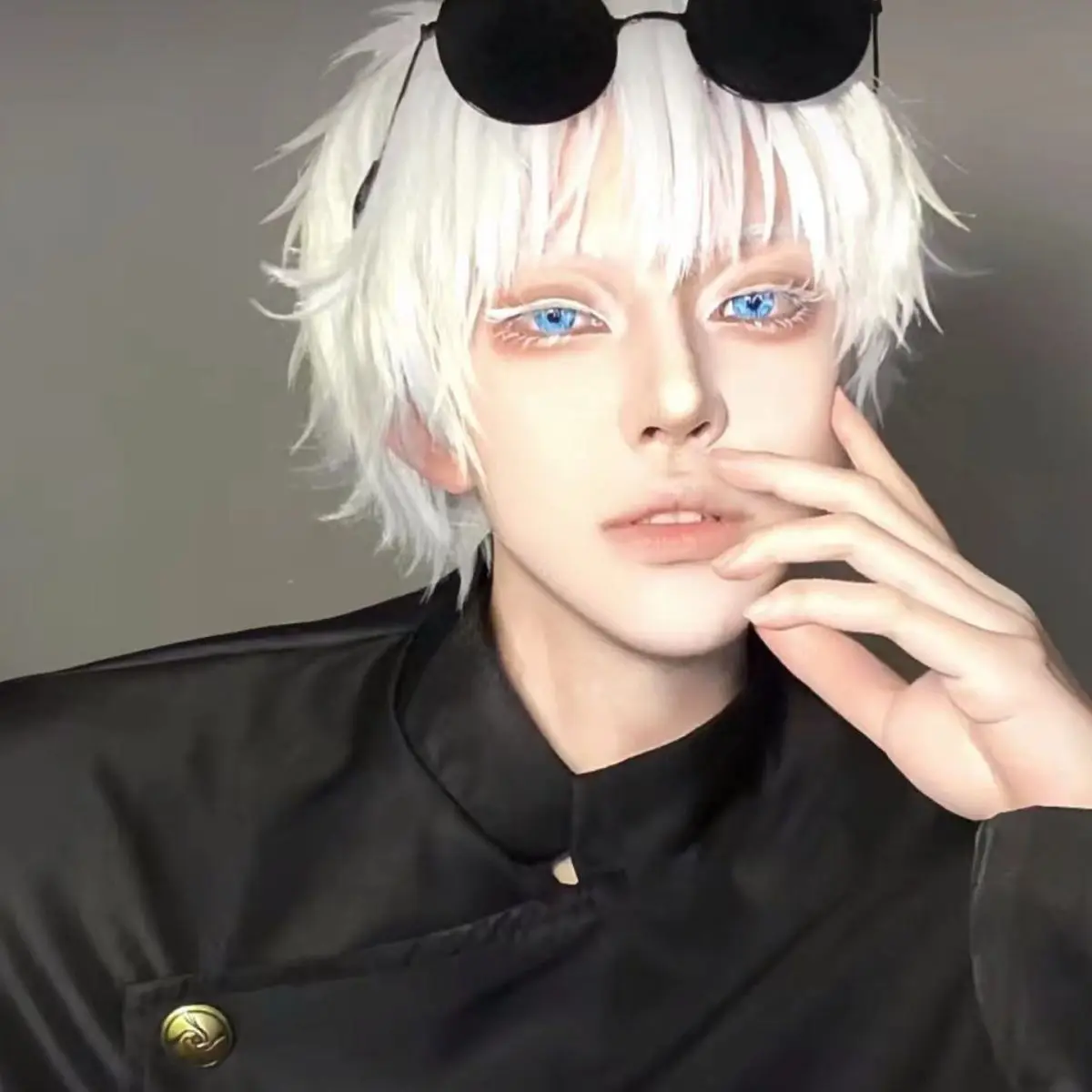 JeweLens 1 Paar Satoru Gojo Cosplay blaue Farbe Kontaktlinsen Jujutsu Kaisen Anime Softlens 14,5 mm – Detail 4