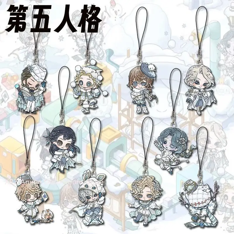 

10pcs Identity Ⅴ Qi Shiyi Grace Mobile Phone Strap Cartoon Peripheral Backpack Pendant Decoration Jewelry Birthday Gift