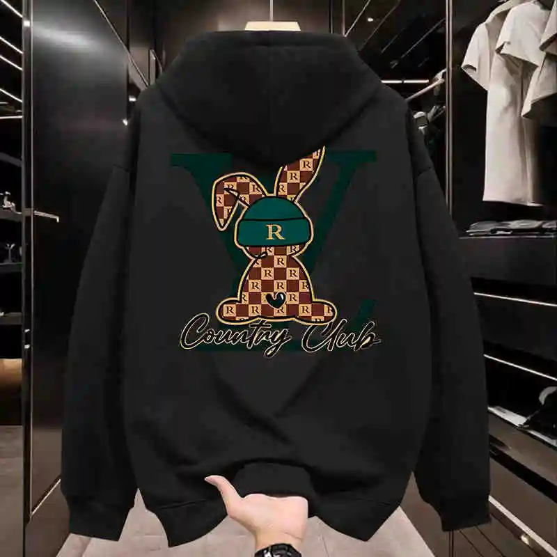 

Fashion Brand Hoodie Hip Hop Hoodies Y2K Vintage Street Style Pullover Men Clothing Fall Winter Long Sleeve Casual Streetwears