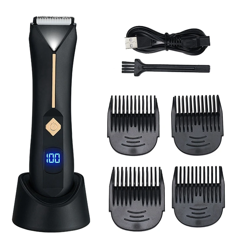 New Men And Women Groin Body Trimmer Electric Facial Beard Bikini Hair Trimmer Washable Pubic Hair Shaver Epilator