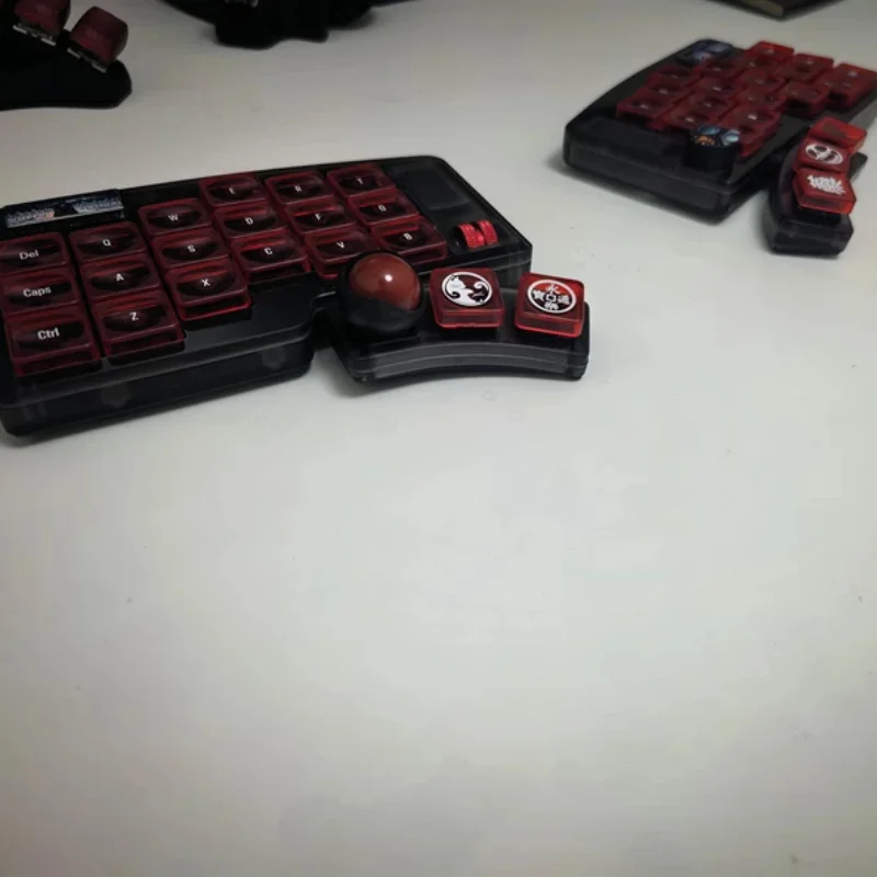 3X6 Foldable Wireless Split Keyboard 42keys Custom ModularTrackball Metal Encoder Bluetooth Dual Mode ChocV2 LowProfile Keyboard