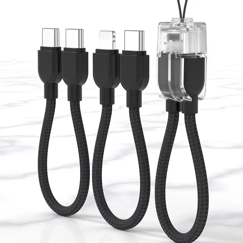 0,2 m langes Typ-C-Schnell-Datenkabel, kurzes USB-C-auf-iOS-Kabel für schnelles Laden, geeignet für iPhone, Samsung, Powerbank, tragbares Laden.