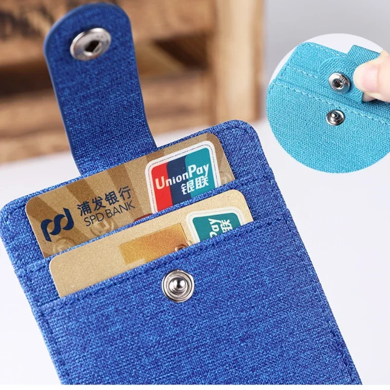 1pc Leather Badge Holder for Men Women Vintage ID Employee Work Bus Card Case Cover with Lanyard Id Badge Holder