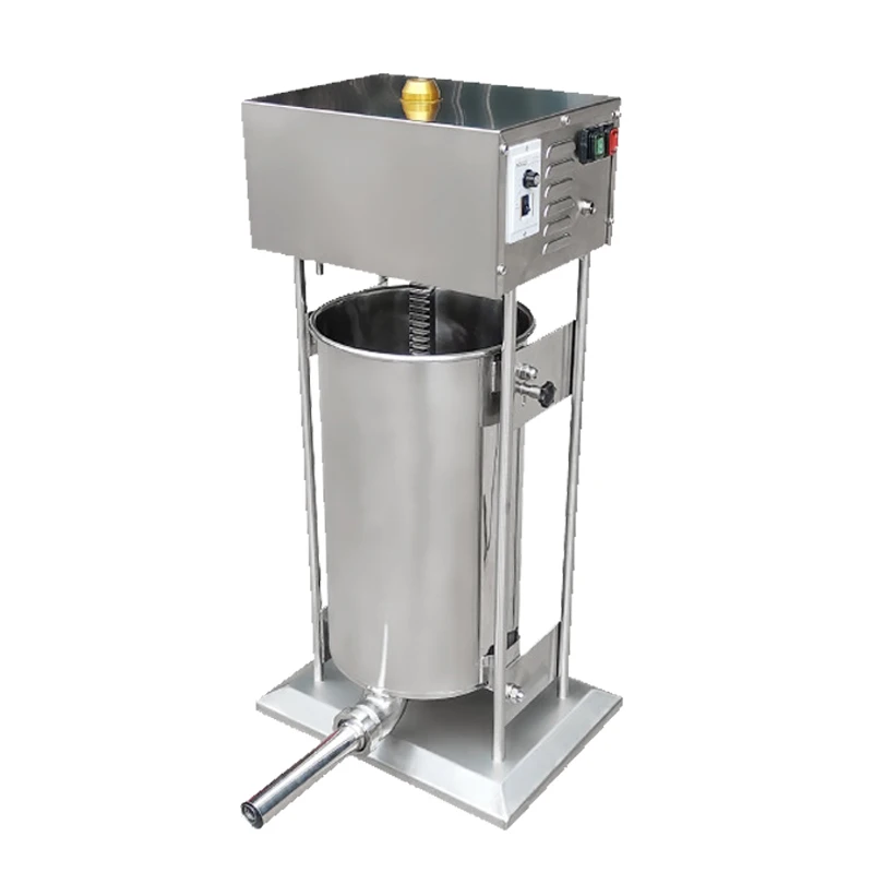 Commercial Electric Beef Ham Russian Sausage Stuffer Sausage Stuffing Filling Enema Machine Silver Restaurant Equipment