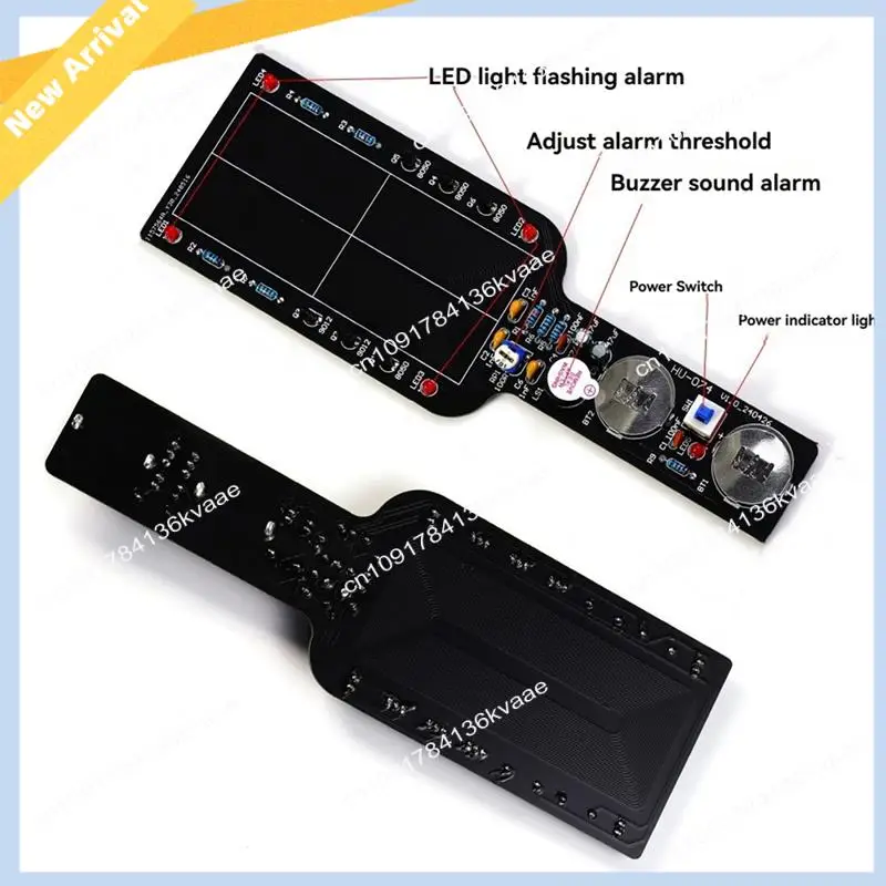 M01K DIY Metal Detector Electronic DIY Kit Simple Metal Locator Loose Parts Set Circuit Board Making Soldering Practice Kit