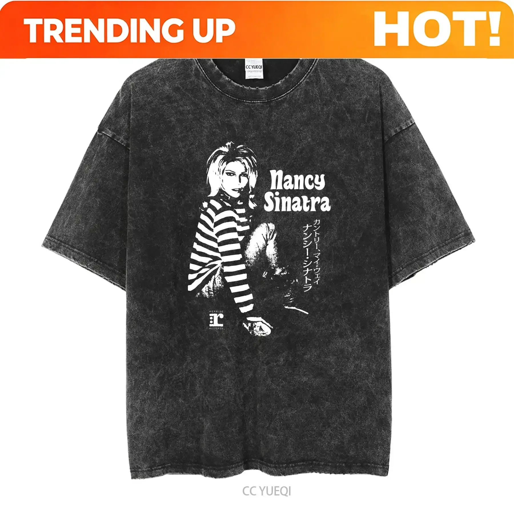 Customization Shirt Cool Nancy Sinatra T Shirt Long Or Short Sleeves Vintage Washed Unisex Streetwear Fashion Stylish Versatile