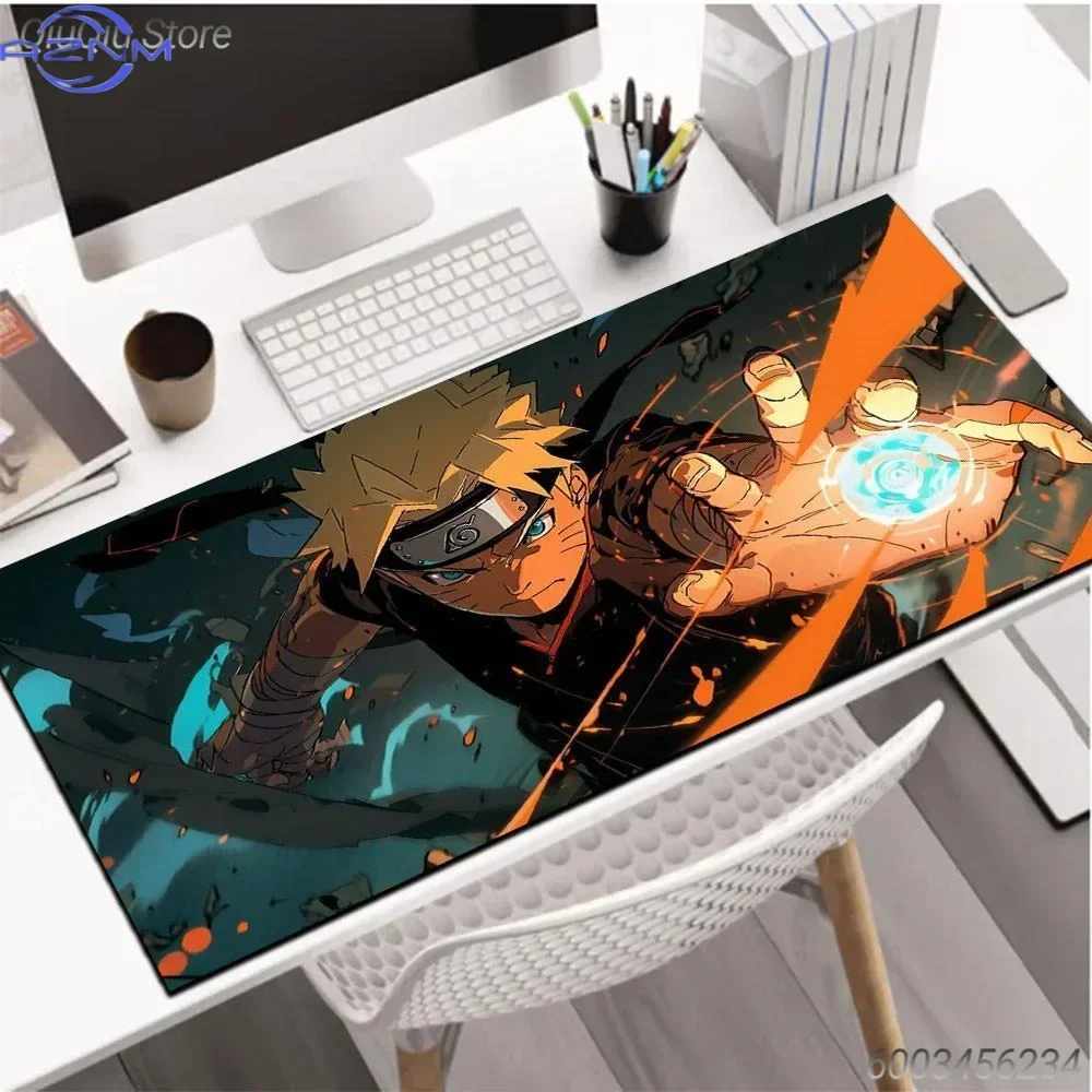 SwerteMat PH Store NARUTO Anime Large Mouse Pad, Extended Computer Desk Pad, Non-slip Rubber Base Game Keyboard Pad for PC Lapto