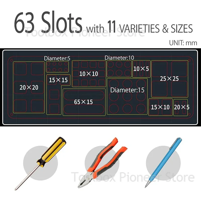 Supports à outils pour murs de garage, RapDuty, Tournevis, Rangement T1, Outil à main T1