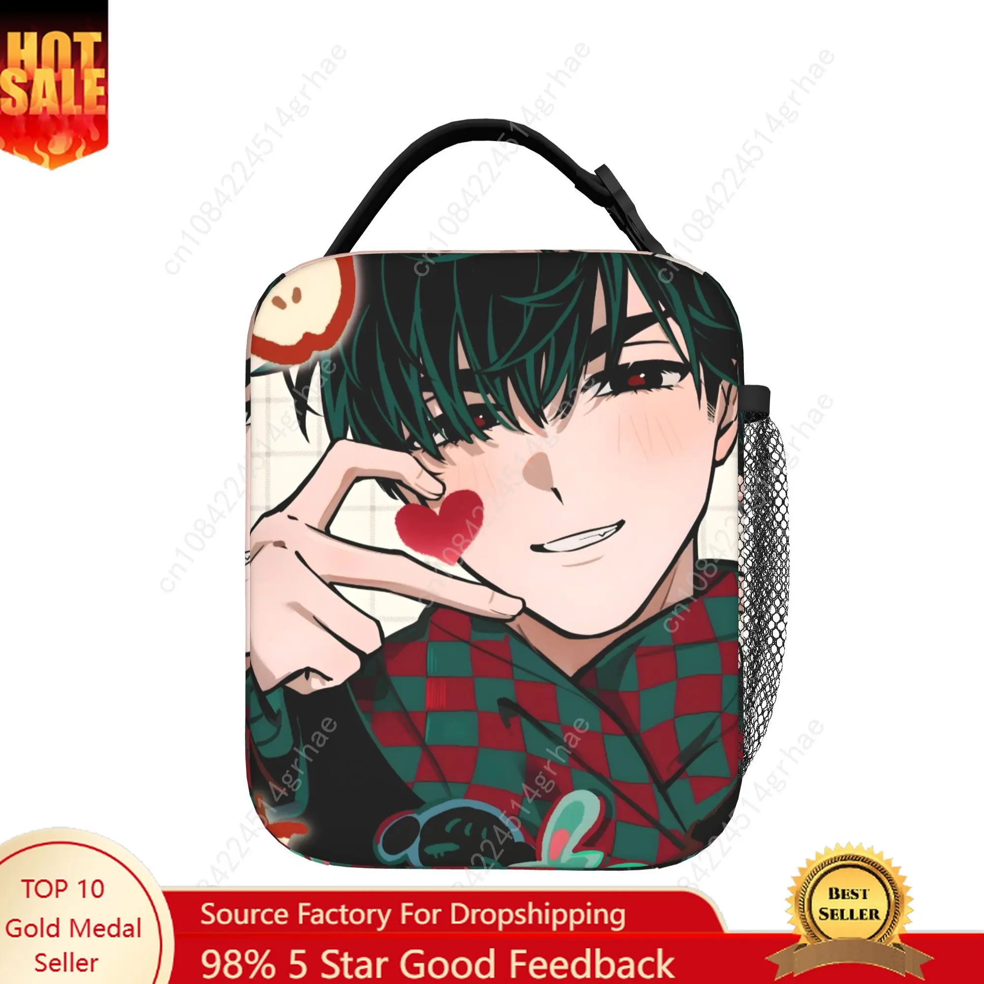 Aliens Stages Anime Thermal Insulated Lunch Bags for Travel Portable Food Bag Container Cooler Thermal Lunch Box