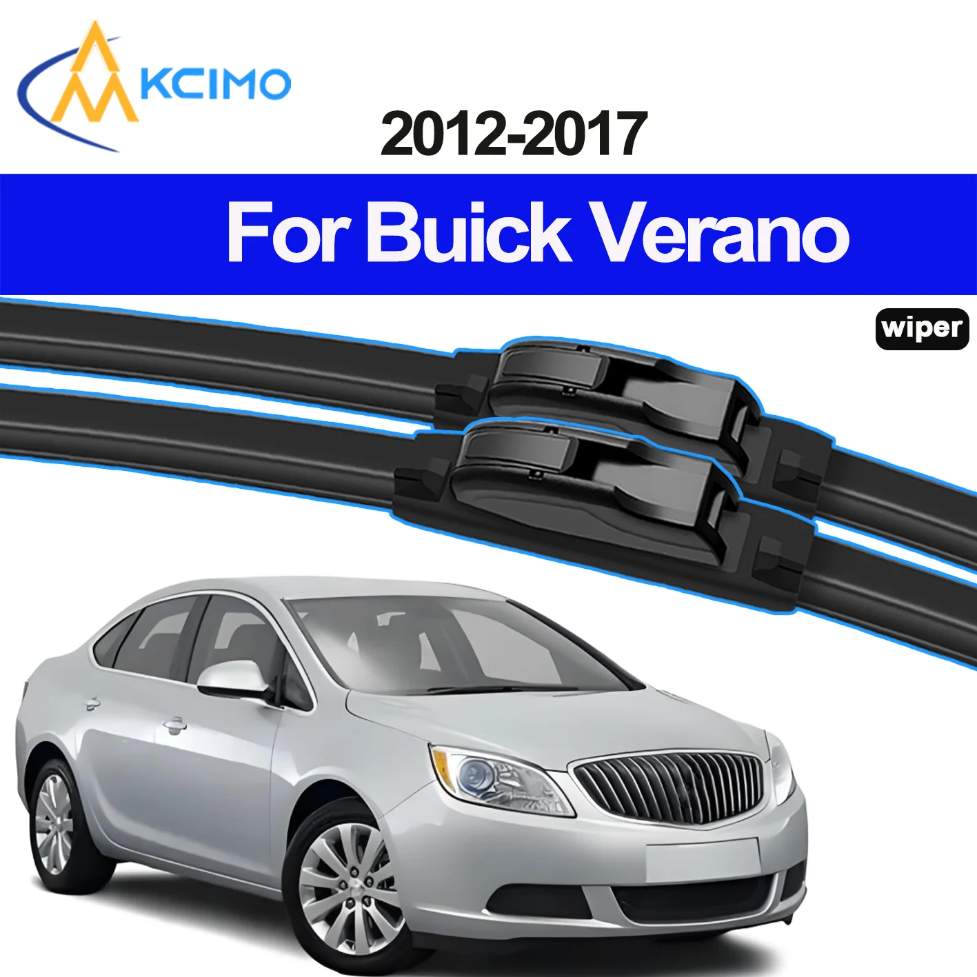 

KCIMO 2PCS New Front Windshield Wiper Blade for Buick Verano 2012-2017 Front Windshield Auto Wipers Blade Accessories 2017 2016