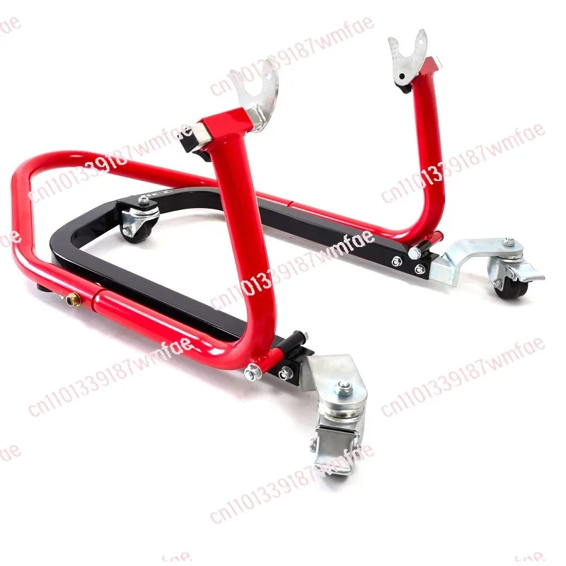 Motorcycle Front & Rear Stand Set 360° Movable Lift Stands, Revolutionary Heavy Duty Motorcycle Stands