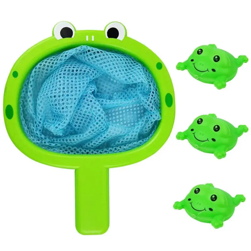 

Fishing Bath Toy Cute Animal Bath Toys With Fishing Net 3 Ducks/Frogs Fun Bathroom Pool Accessory Bathroom Toys Kids Fishing Pla